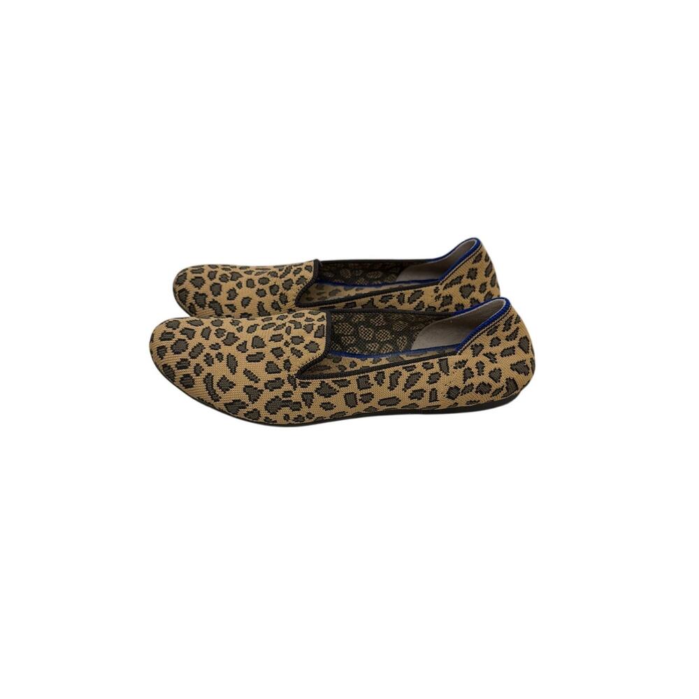 Rothy's The Loafer Retired Cheetah Pattern Brown Flats Size Women's 7.5